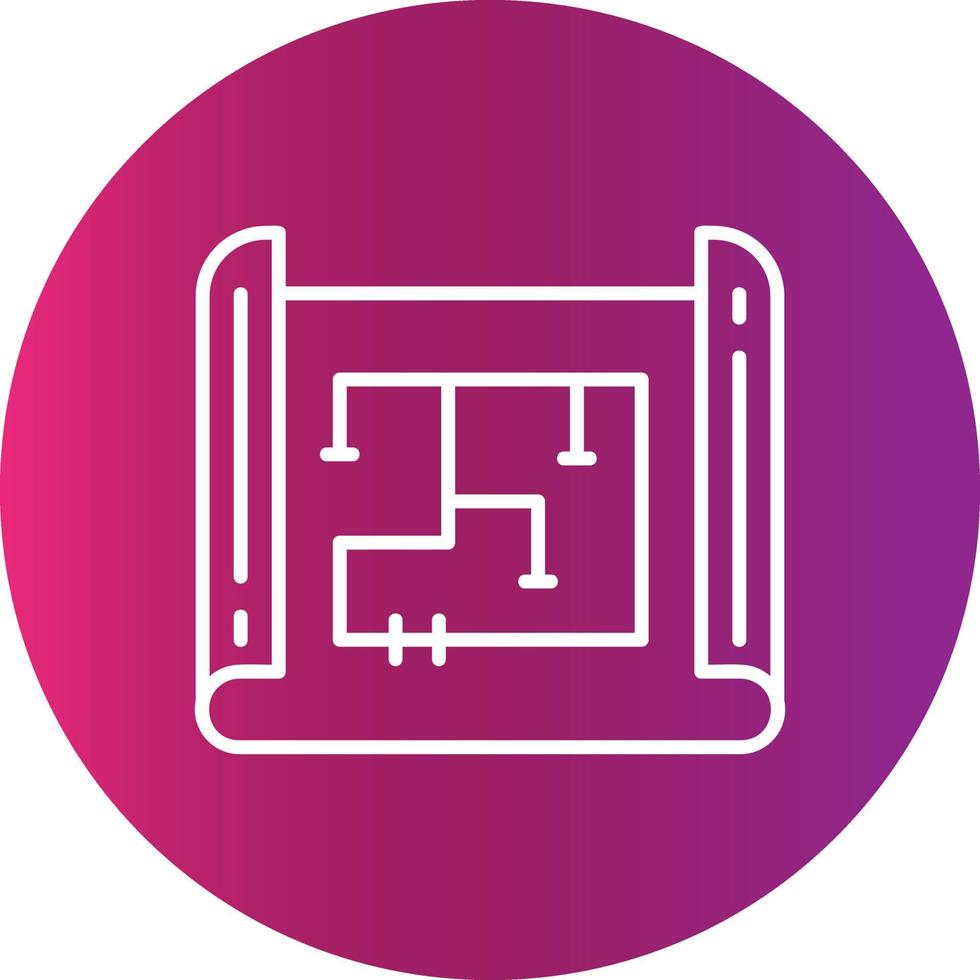 Blueprint Creative Icon Design vector