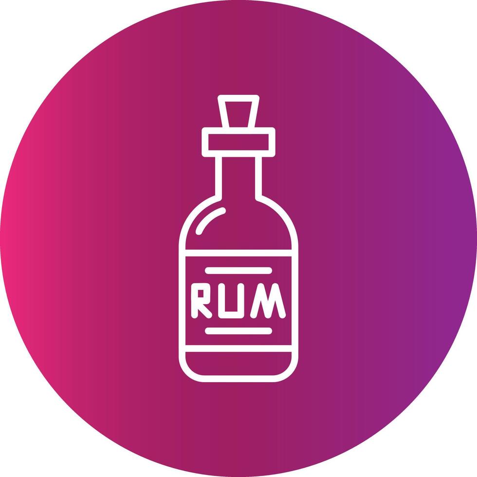 Rum Creative Icon Design vector
