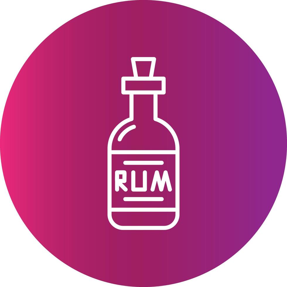 Rum Creative Icon Design vector