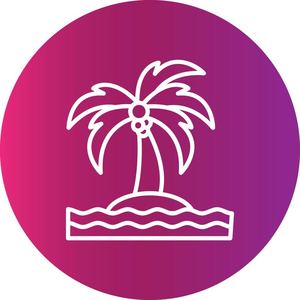 diseño de icono creativo de isla vector