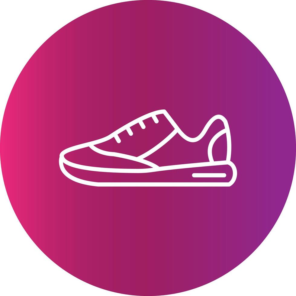 diseño de icono creativo de zapatillas vector