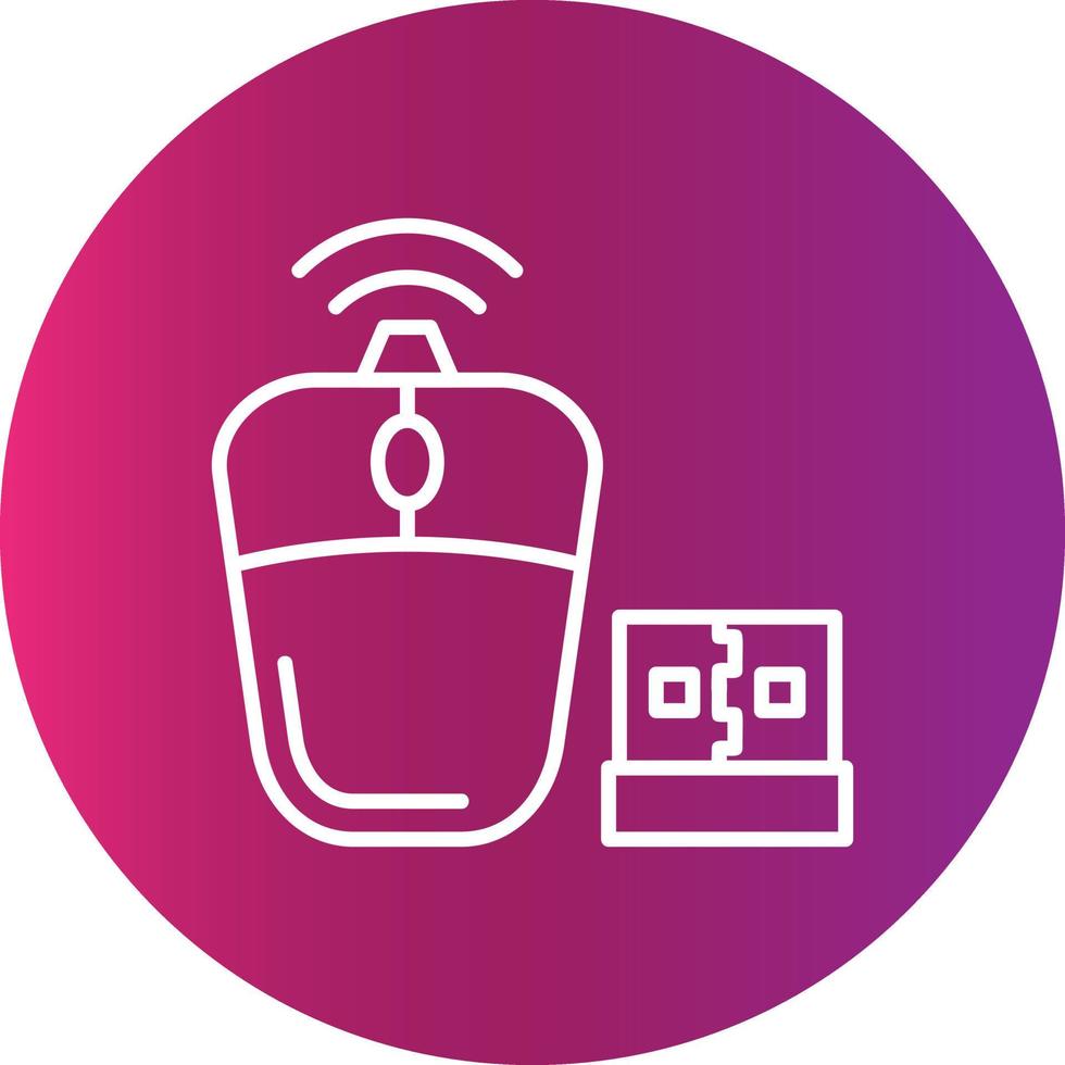 Wireless Mouse Creative Icon Design vector