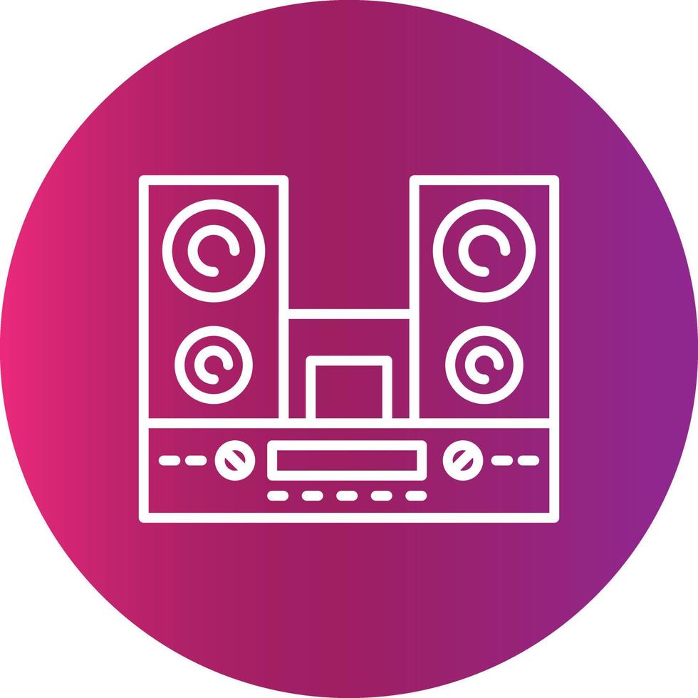 diseño de icono creativo de altavoces vector