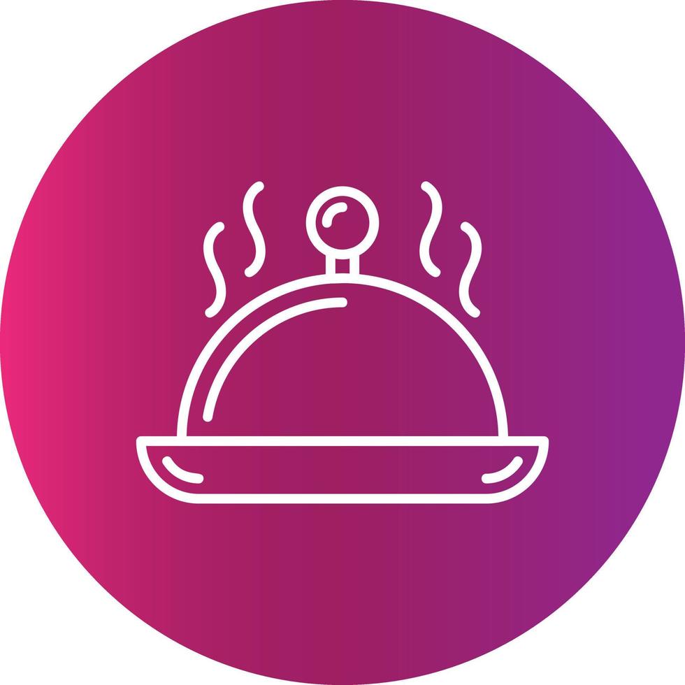 diseño de icono creativo de plato de servir vector
