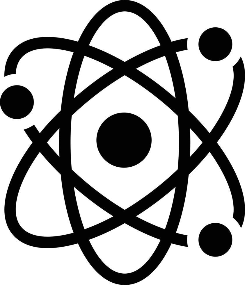 ilustración de vector de átomo en un fondo. símbolos de calidad premium. iconos vectoriales para concepto y diseño gráfico.