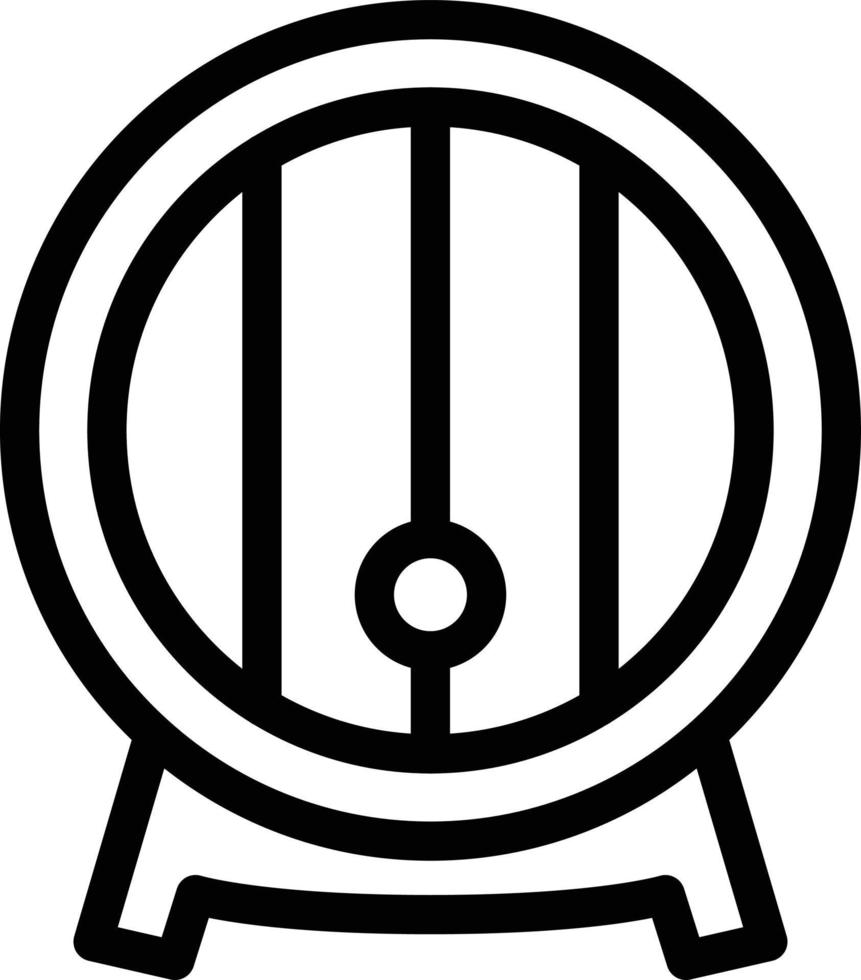 ilustración de vector de tambor de cervecería en un fondo. símbolos de calidad premium. iconos vectoriales para concepto y diseño gráfico.