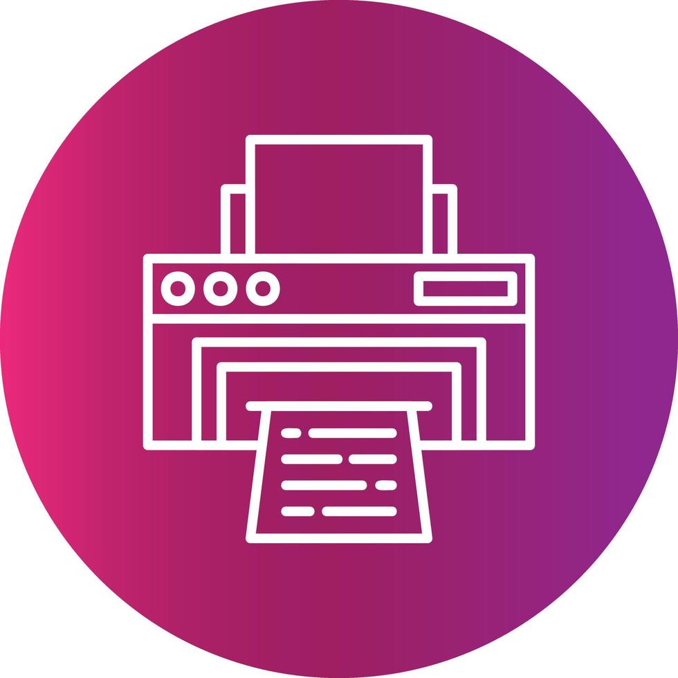 Printer Creative Icon Design vector