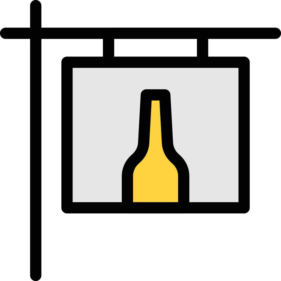 ilustración de vector de banner de cervecería en un fondo. símbolos de calidad premium. iconos vectoriales para concepto y diseño gráfico.