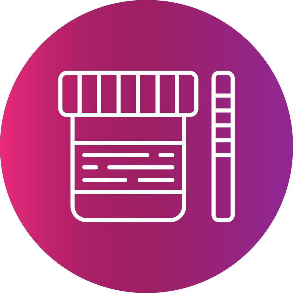 Urine Test Creative Icon Design vector