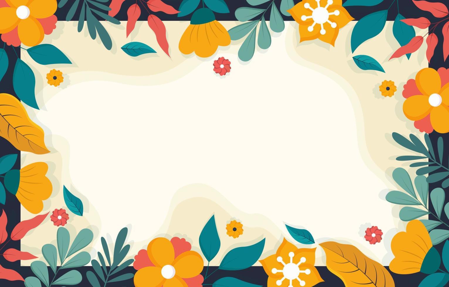 fondo de borde de primavera vector