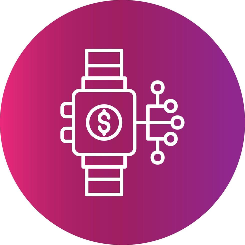 diseño de icono creativo de reloj inteligente vector