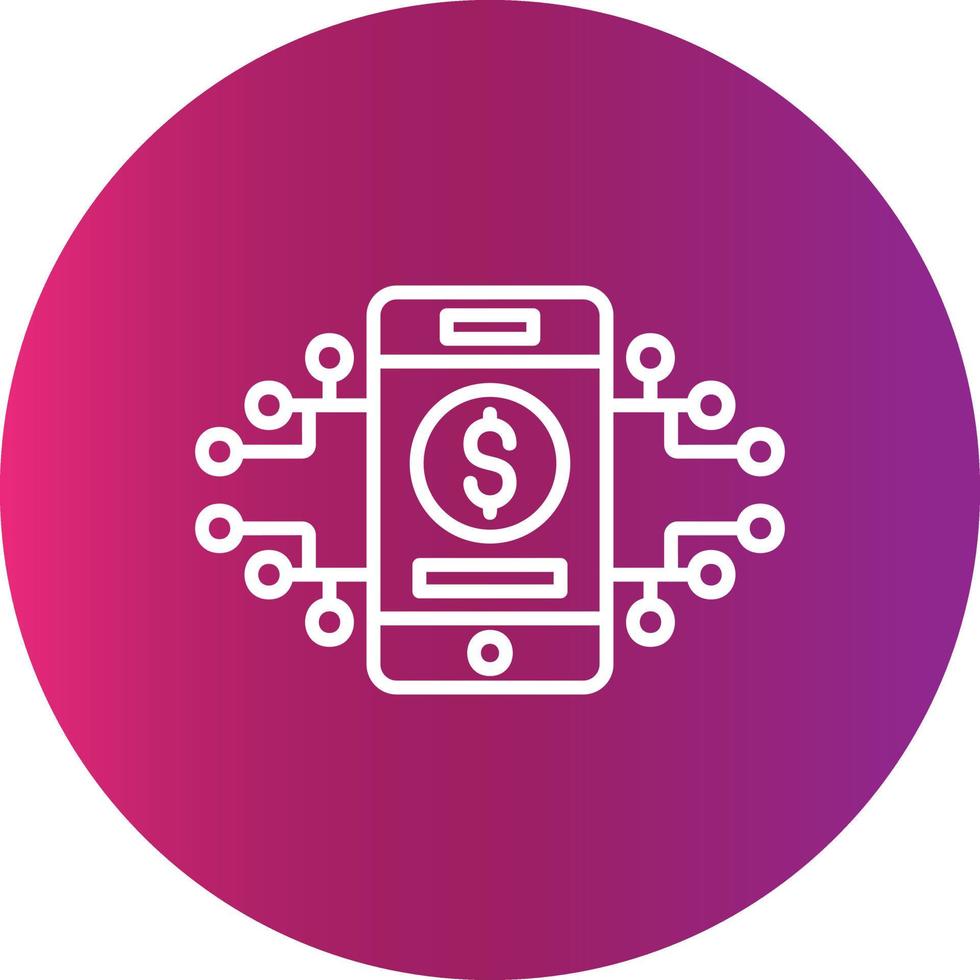Digital Money Creative Icon Design vector