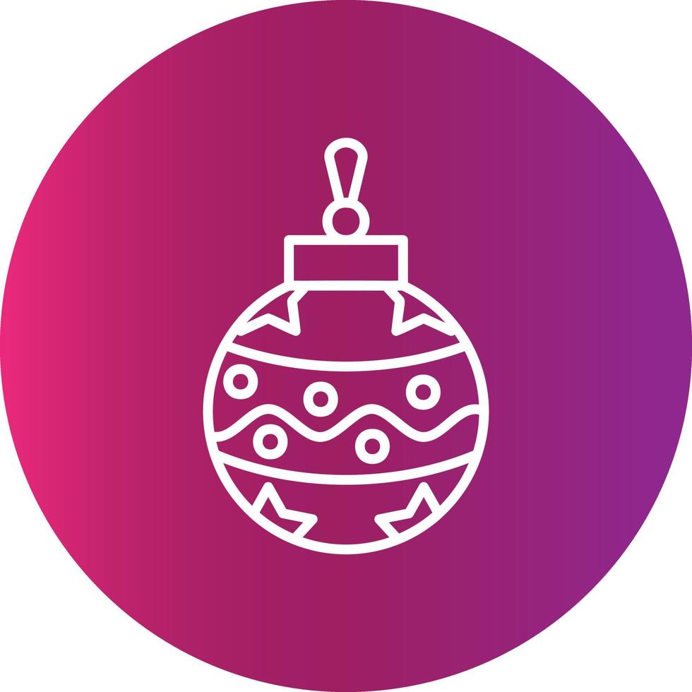 Bauble Creative Icon Design vector