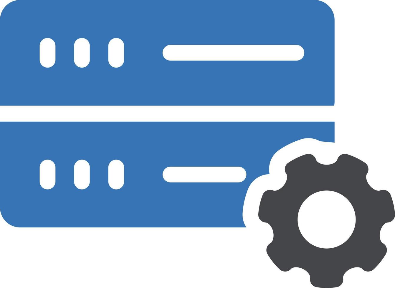 configuración de base de datos ilustración vectorial en un fondo. símbolos de calidad premium. iconos vectoriales para concepto y diseño gráfico. vector