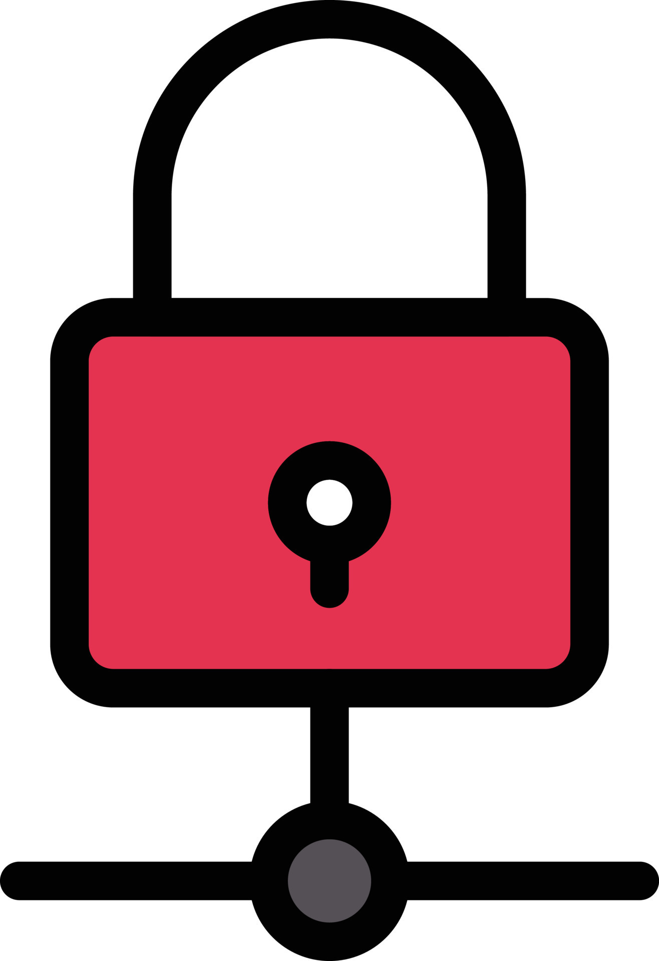 lock network vector illustration on a background.Premium quality
