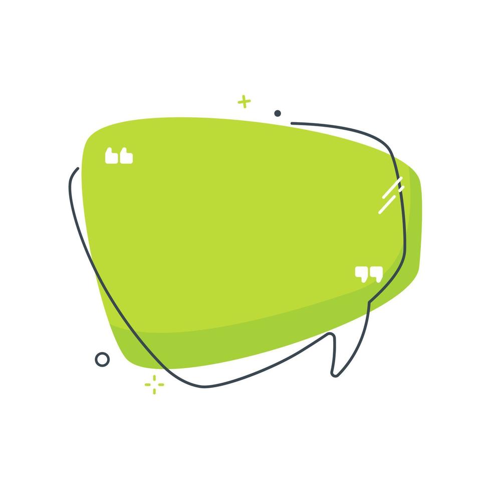 Liquid text box. Quote speech bubble. flowing liquid shape vector