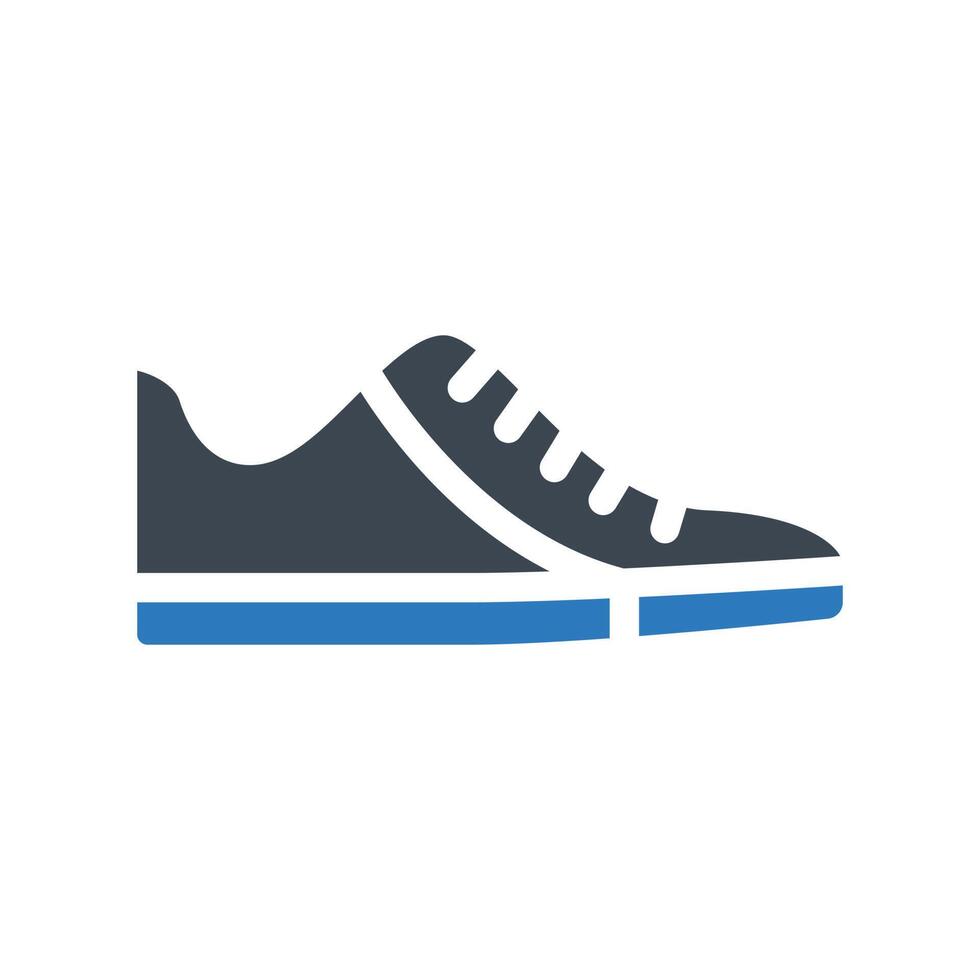 Ilustración de vector de zapato en un fondo. Símbolos de calidad premium. Iconos vectoriales para concepto y diseño gráfico.