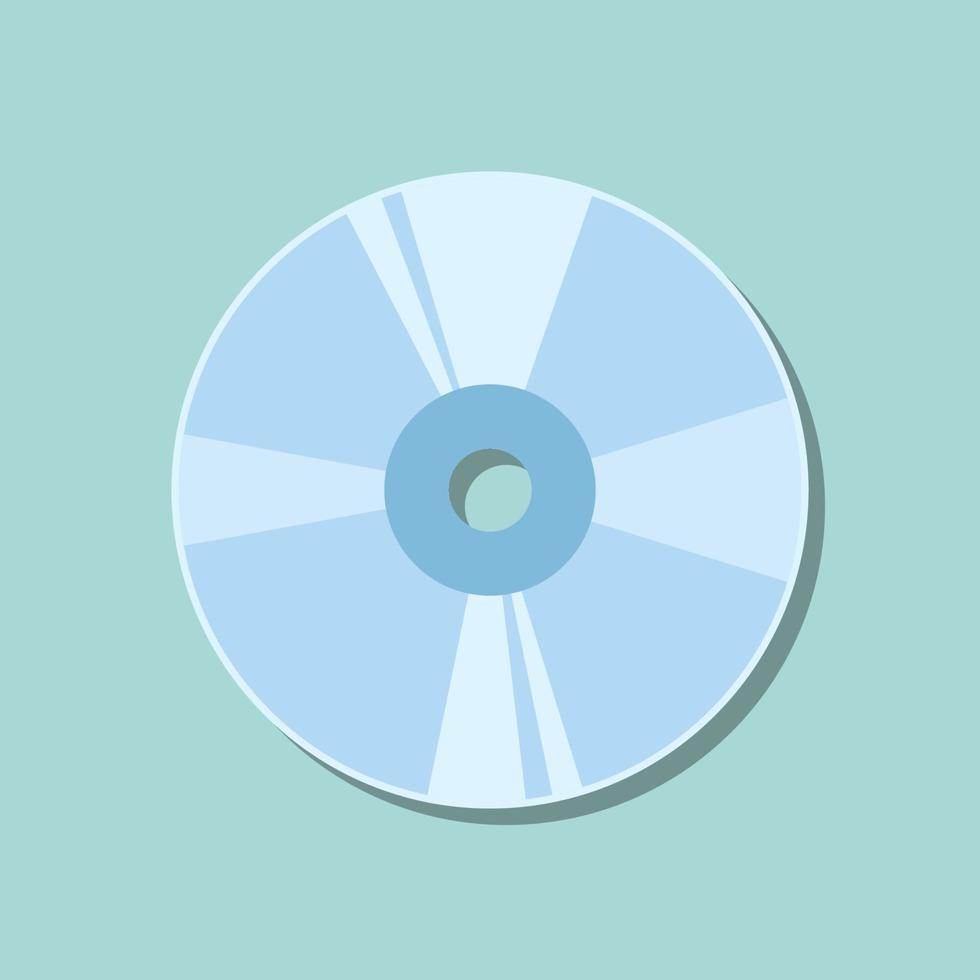 CD disk vector flat design art
