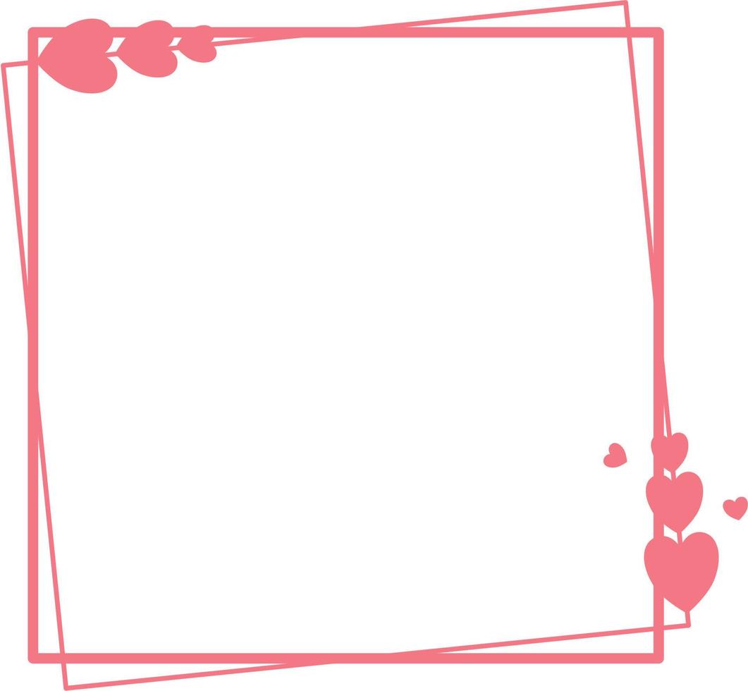 Valentine Heart Frame vector