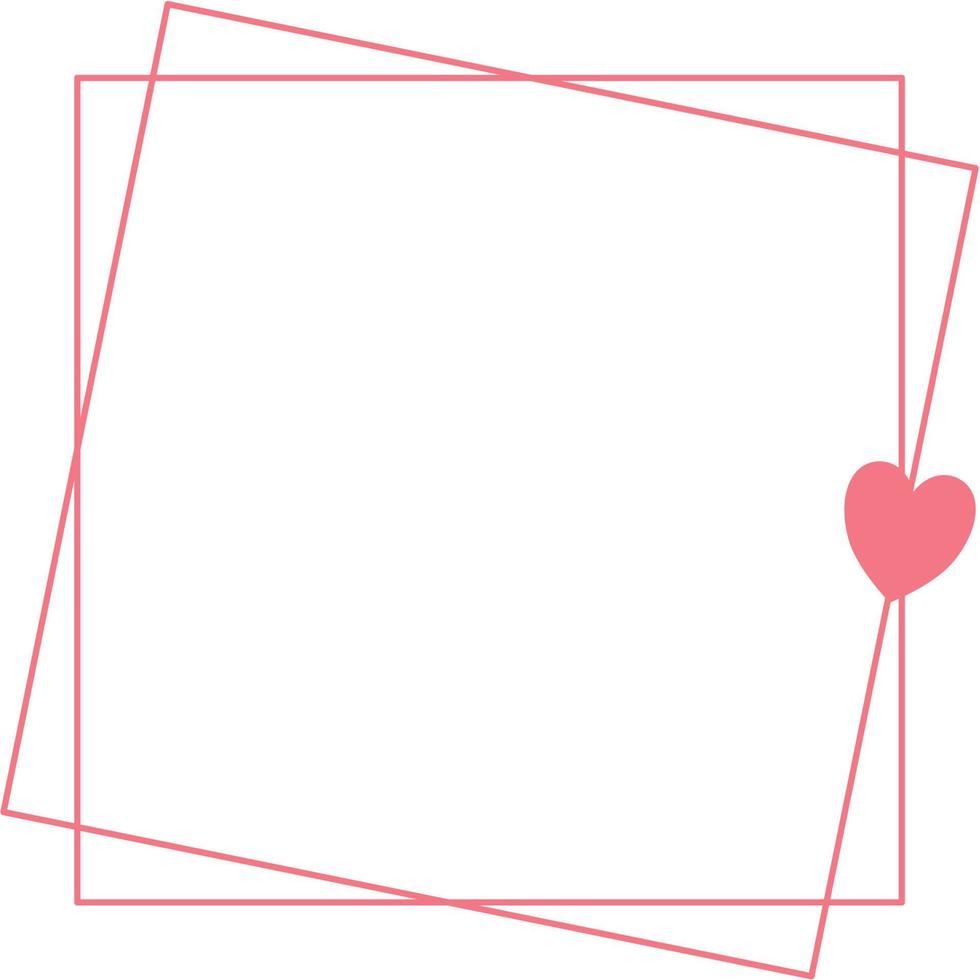 Valentine Heart Frame vector