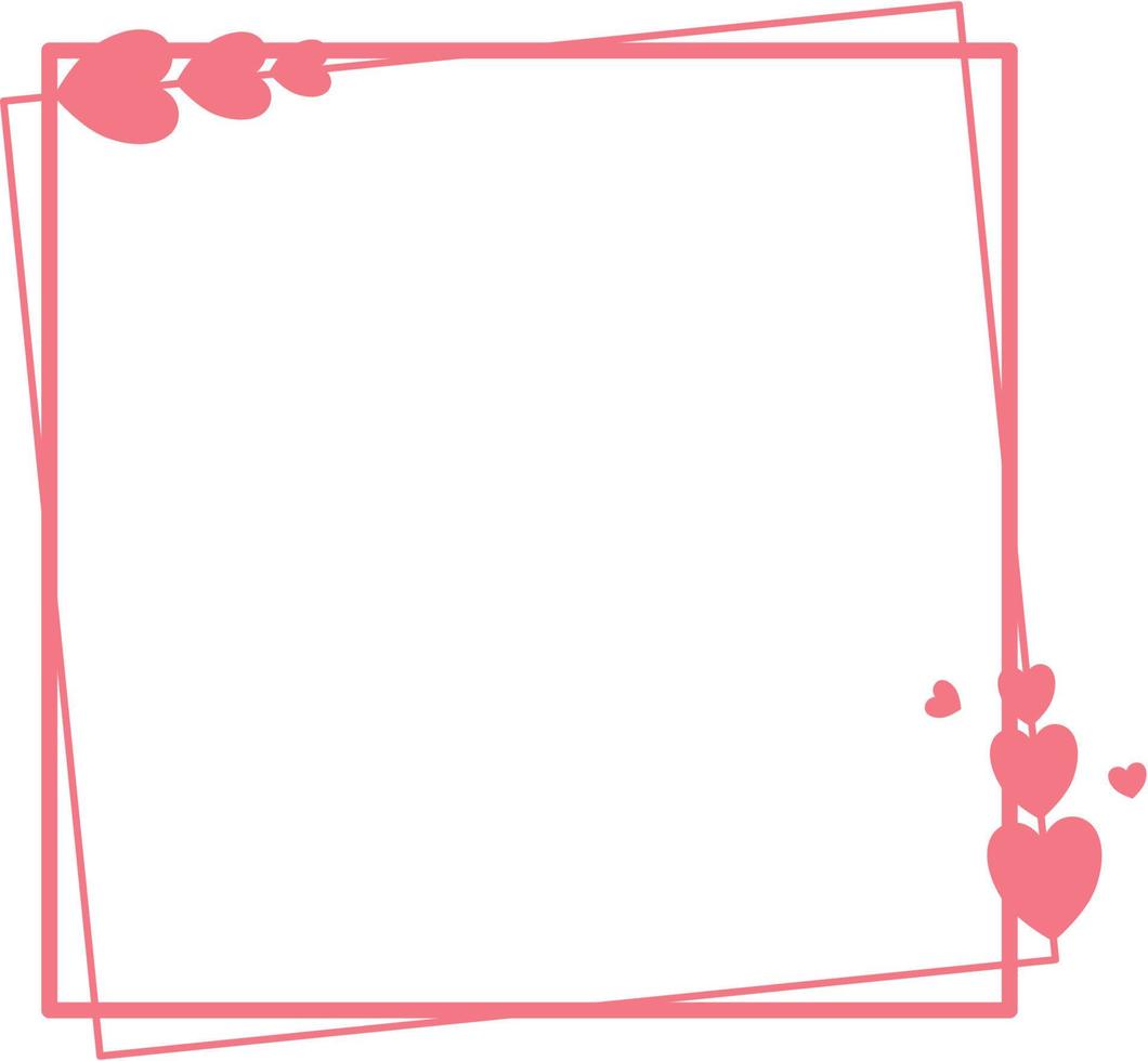 Valentine Heart Frame vector