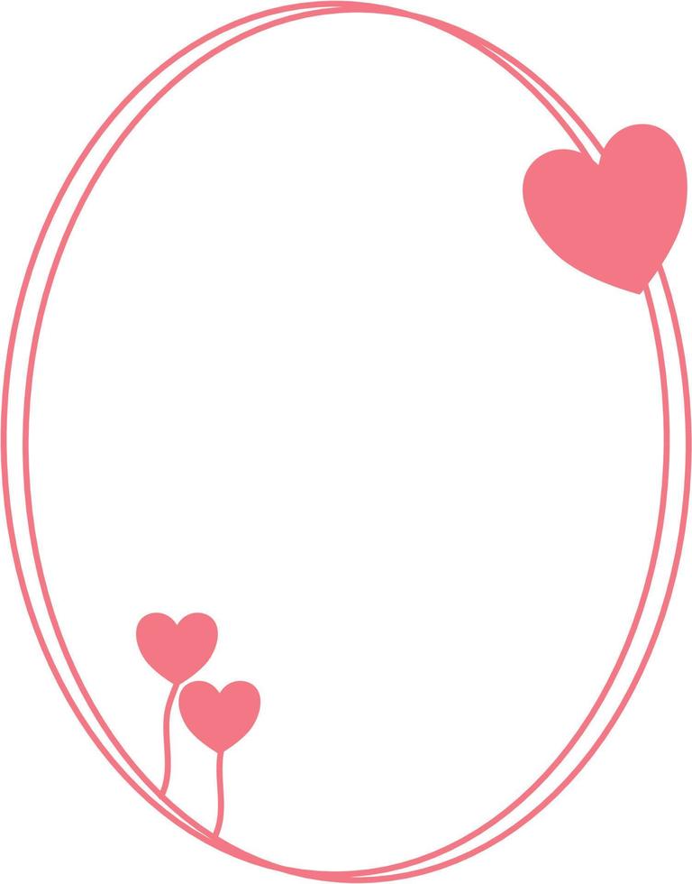 Valentine Heart Frame vector