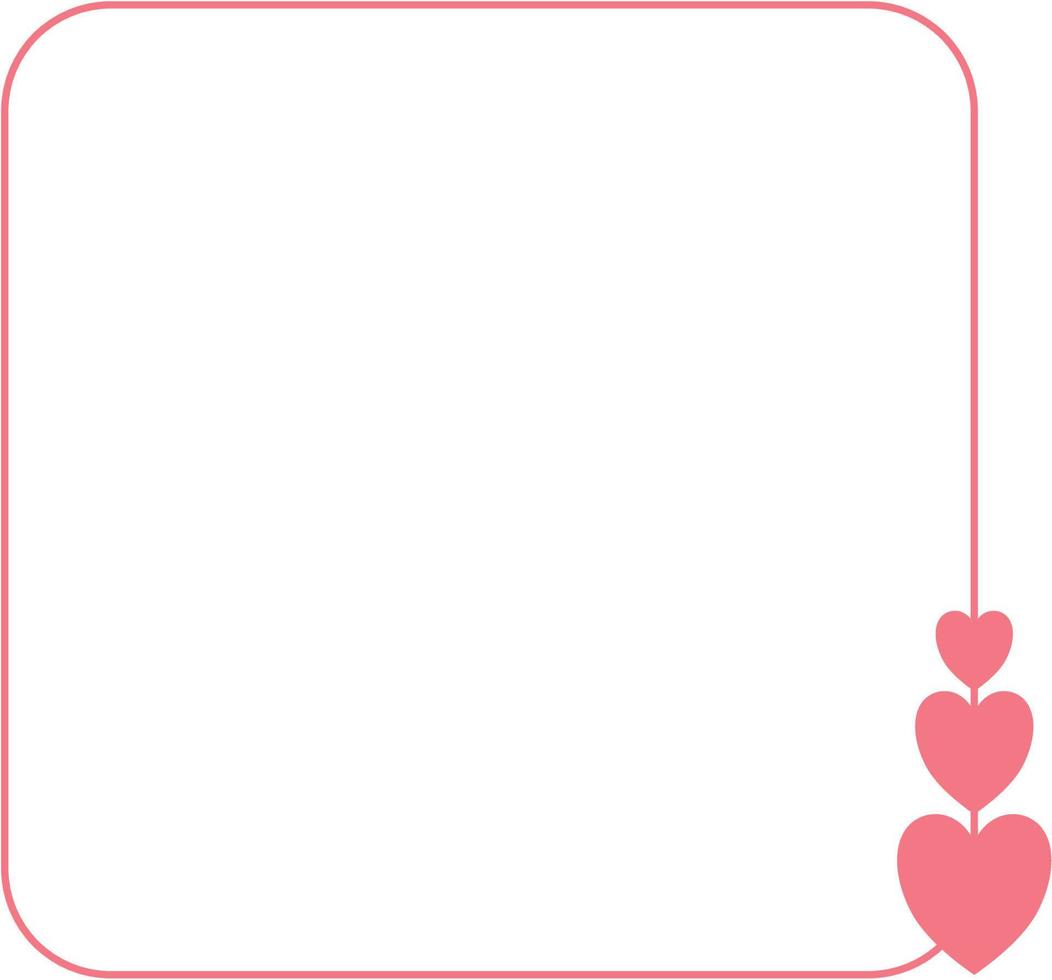 Valentine Heart Frame vector