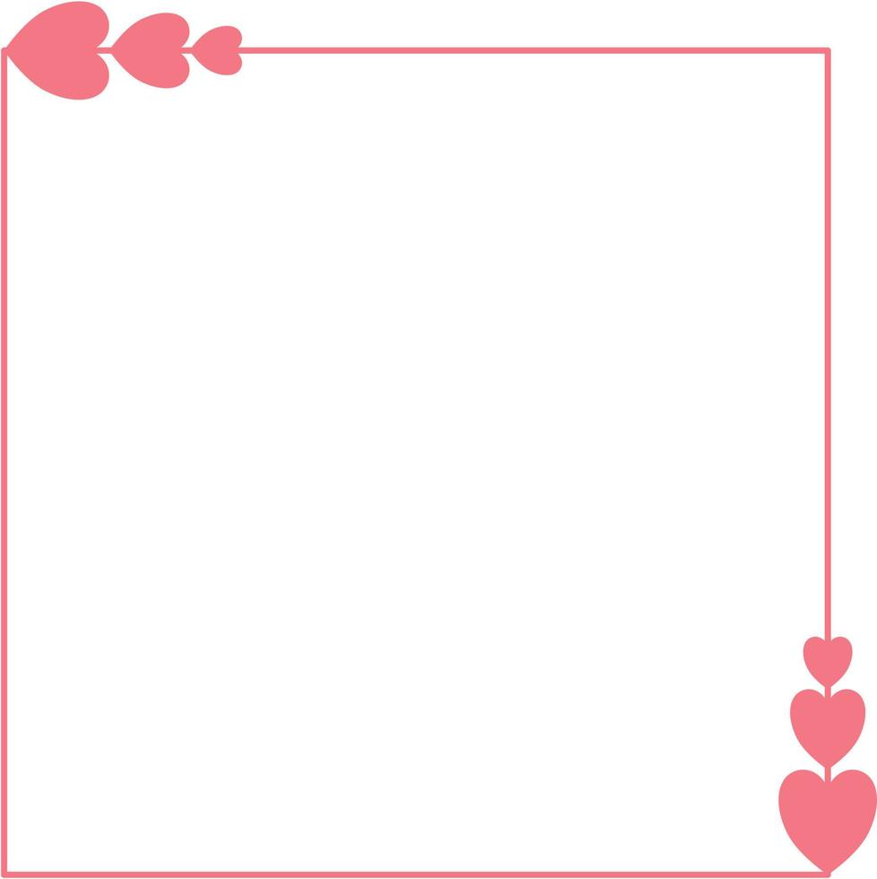 Valentine Heart Frame vector