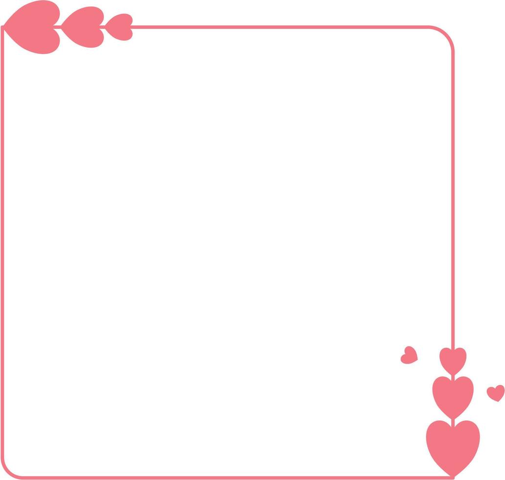 Valentine Heart Frame vector