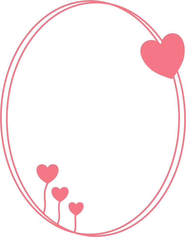 Valentine Heart Frame vector
