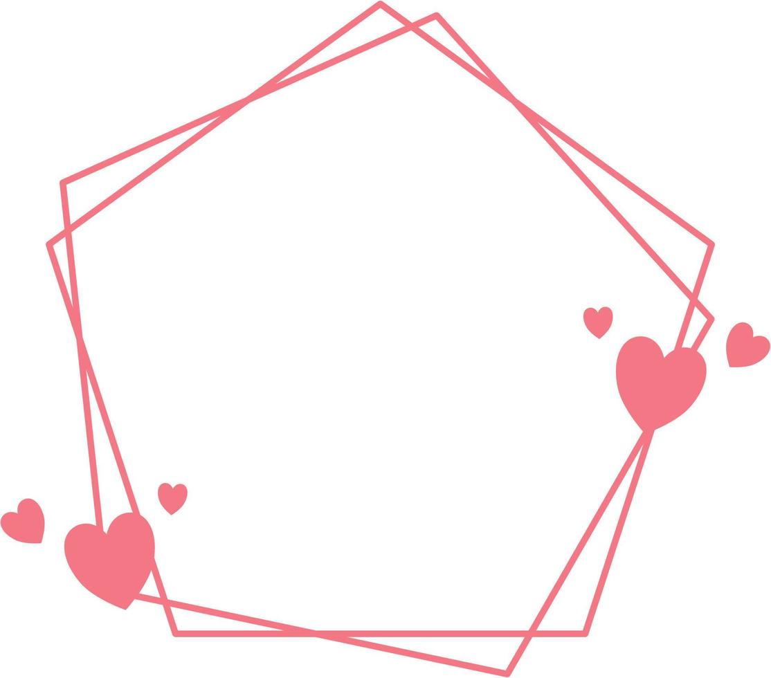 Valentine Heart Frame vector