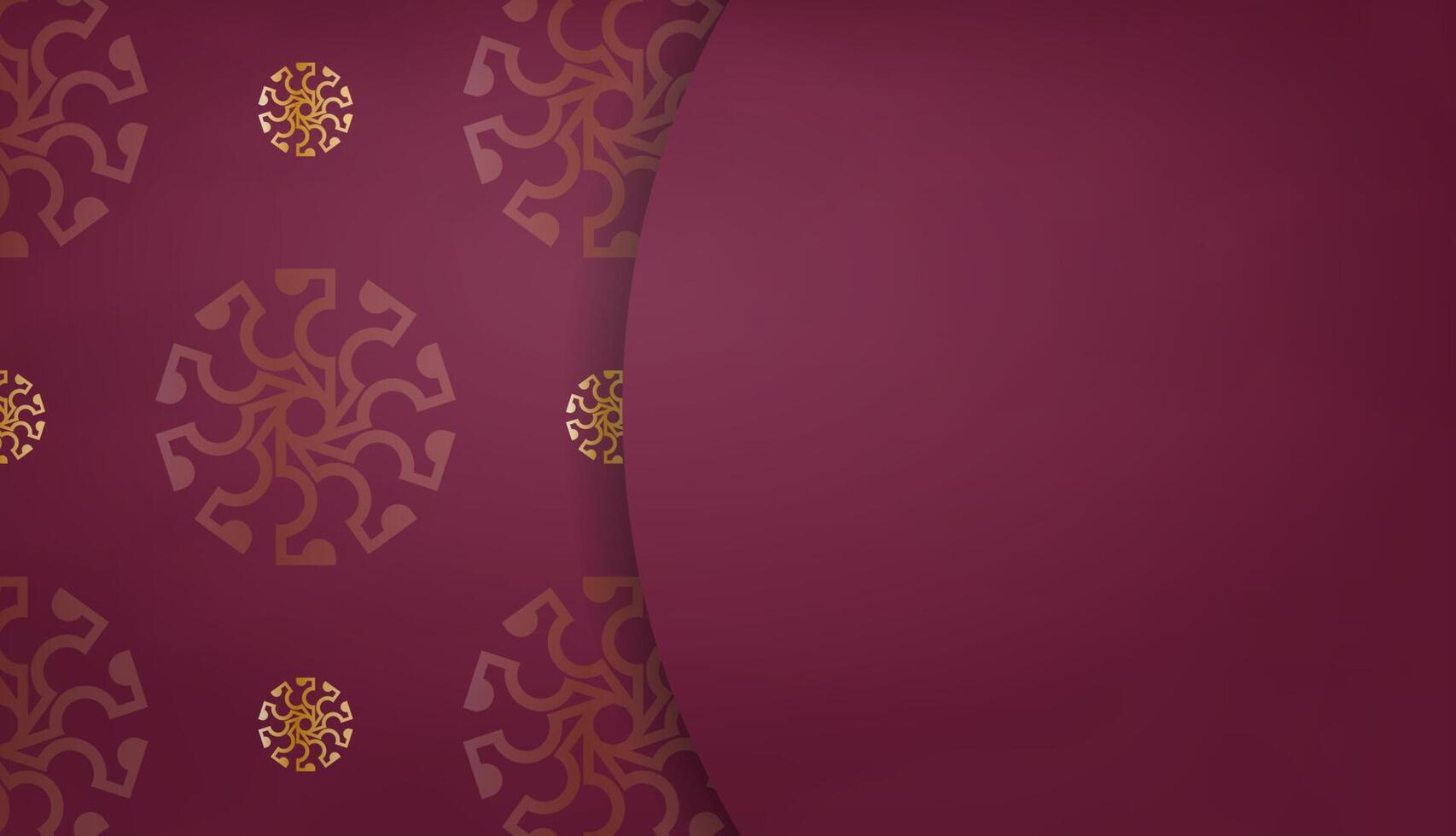 A purple background with gold ornamentation vector