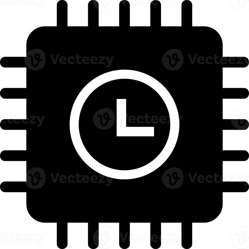 time cpu processor icon png