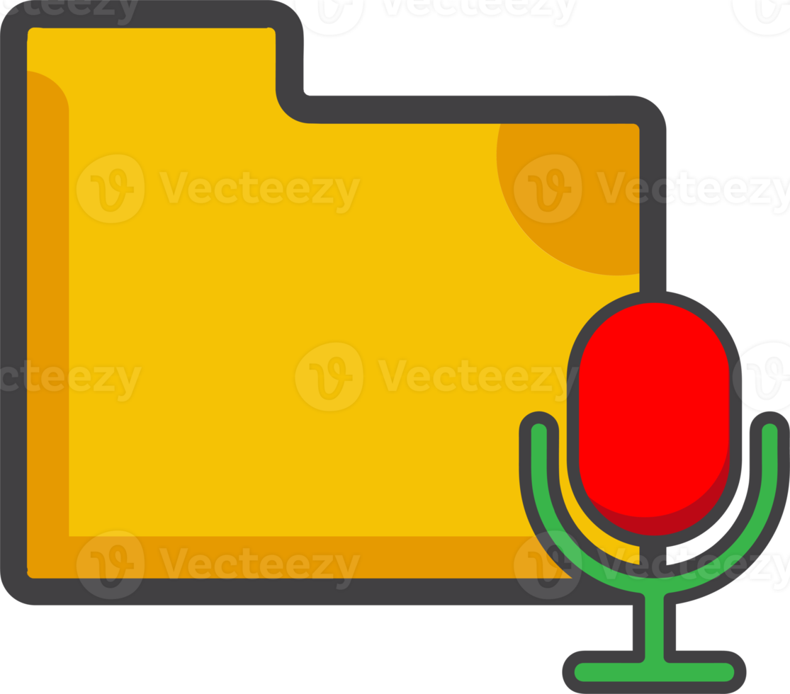 microphone folder icon png