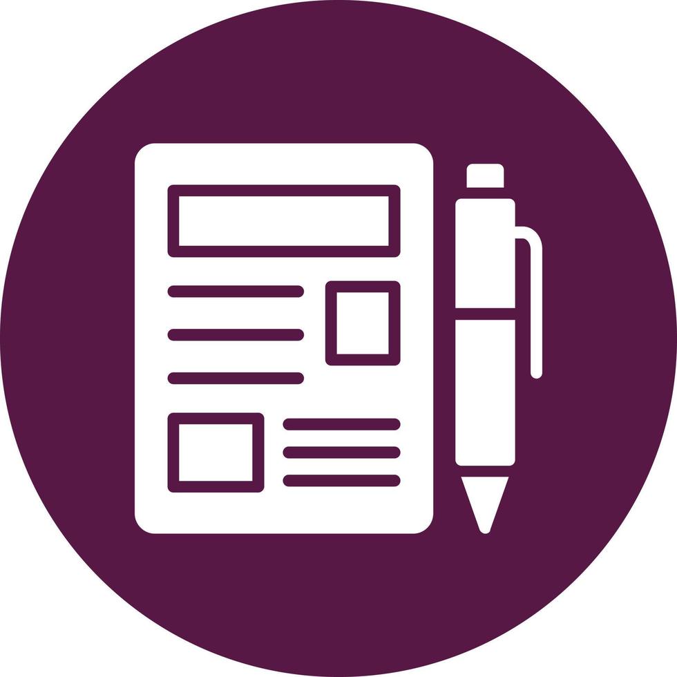 Blogger Vector Icon