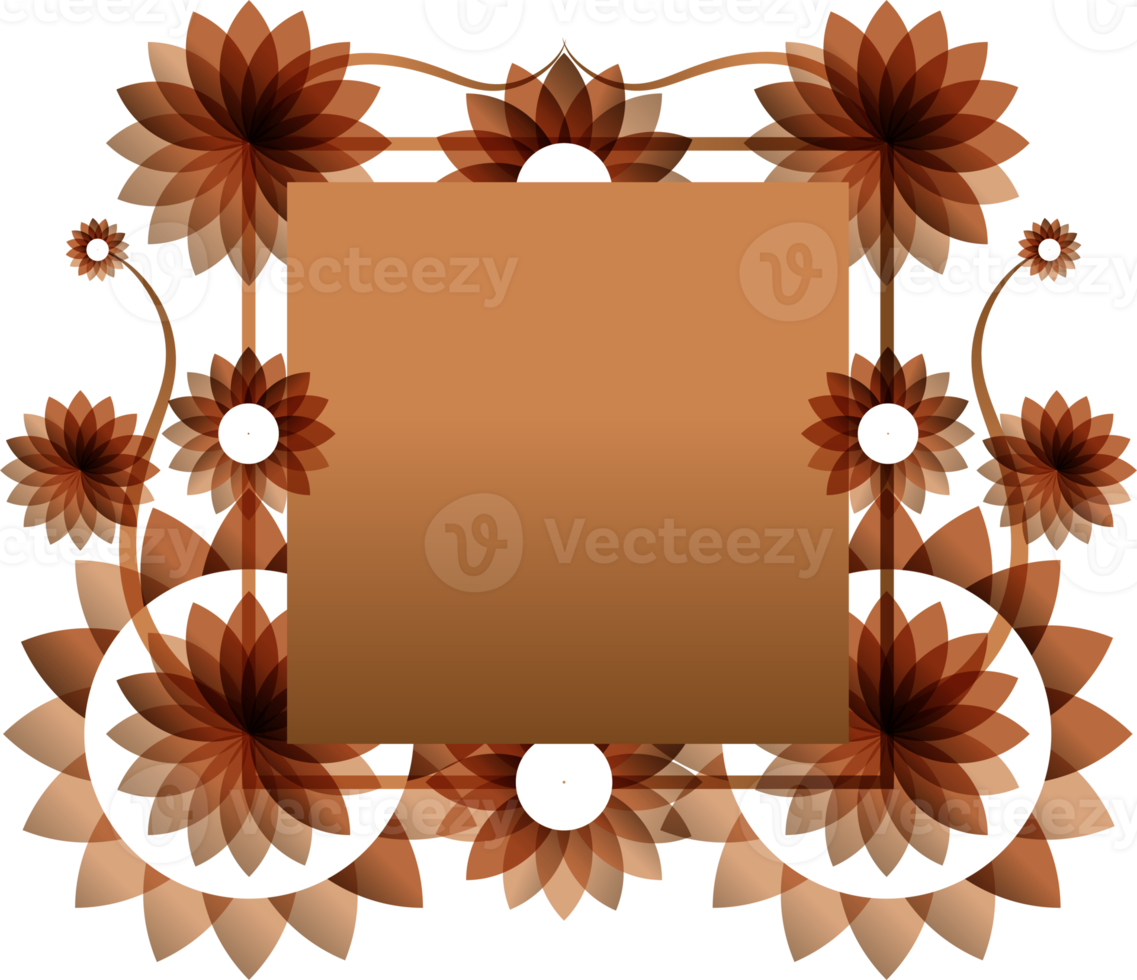 flower gradient ornament png