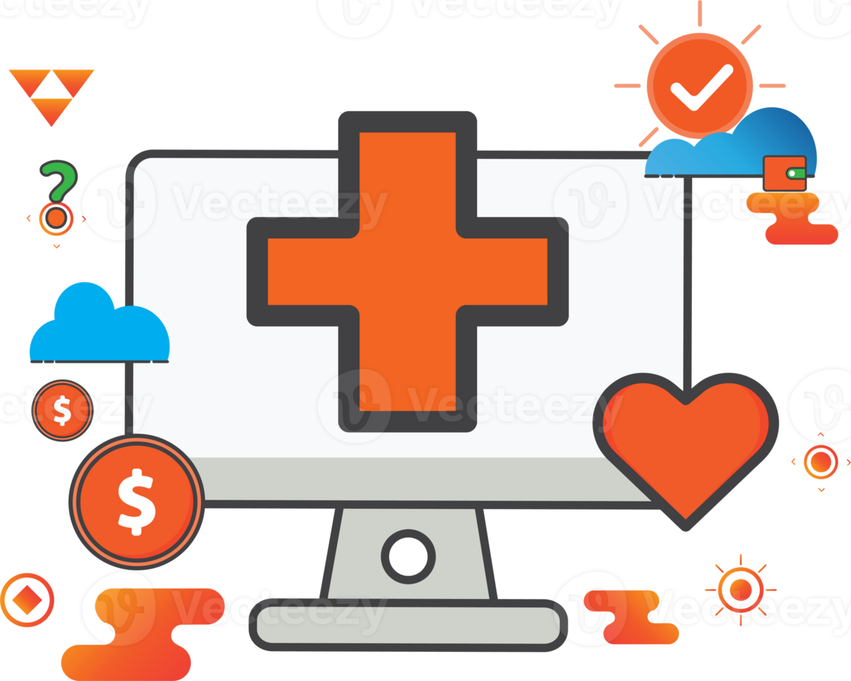 health computer illustration png