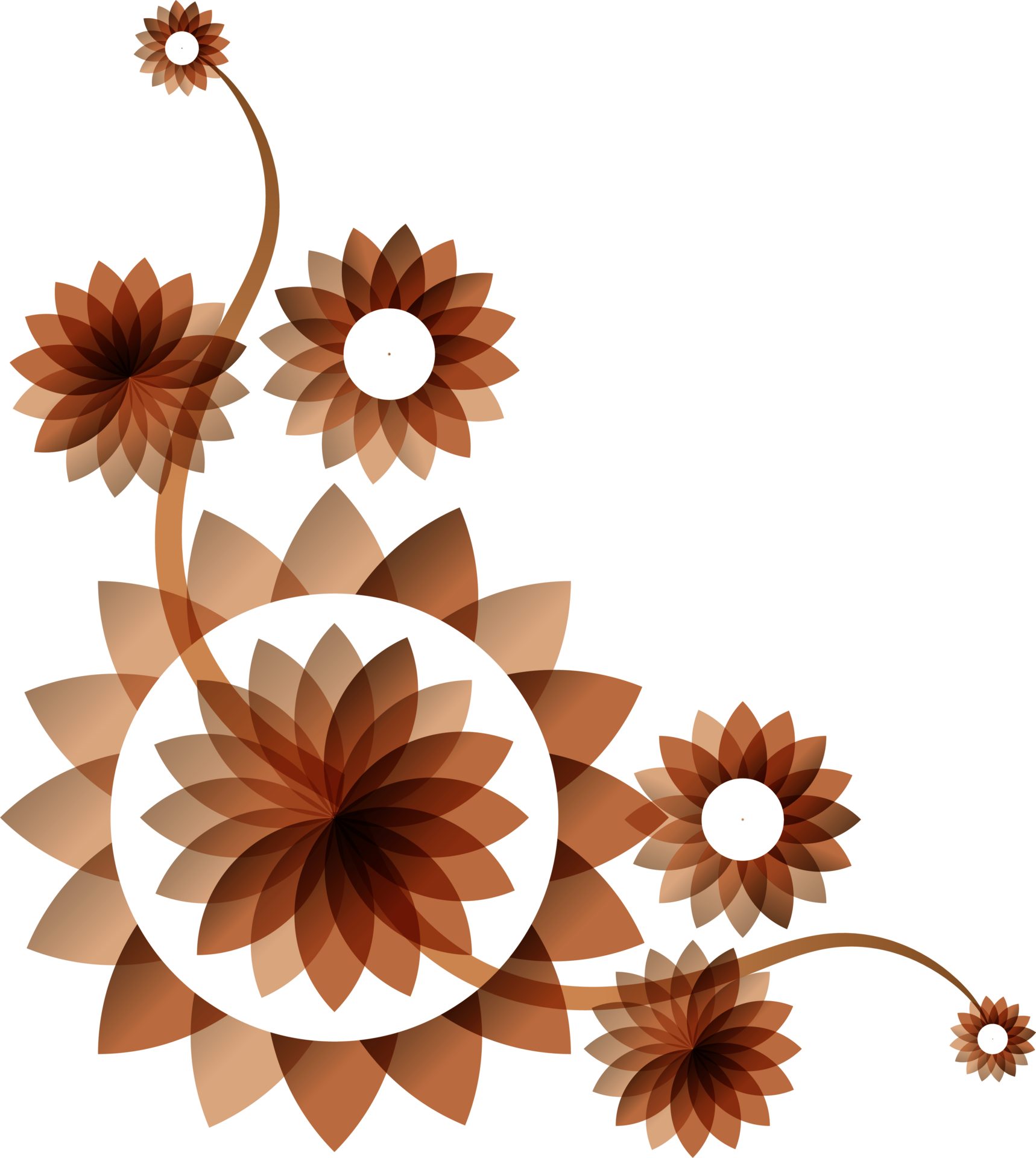 flower gradient ornament 15437577 PNG