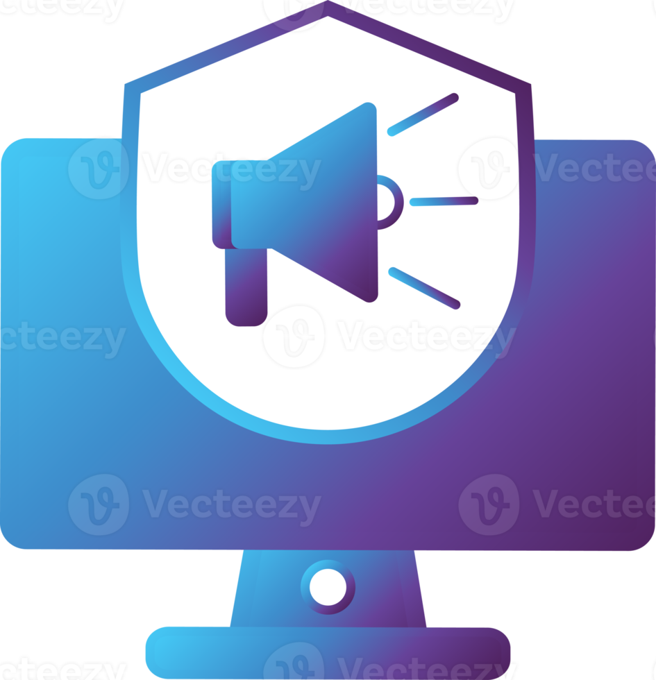 sound shield modern gradient icon png