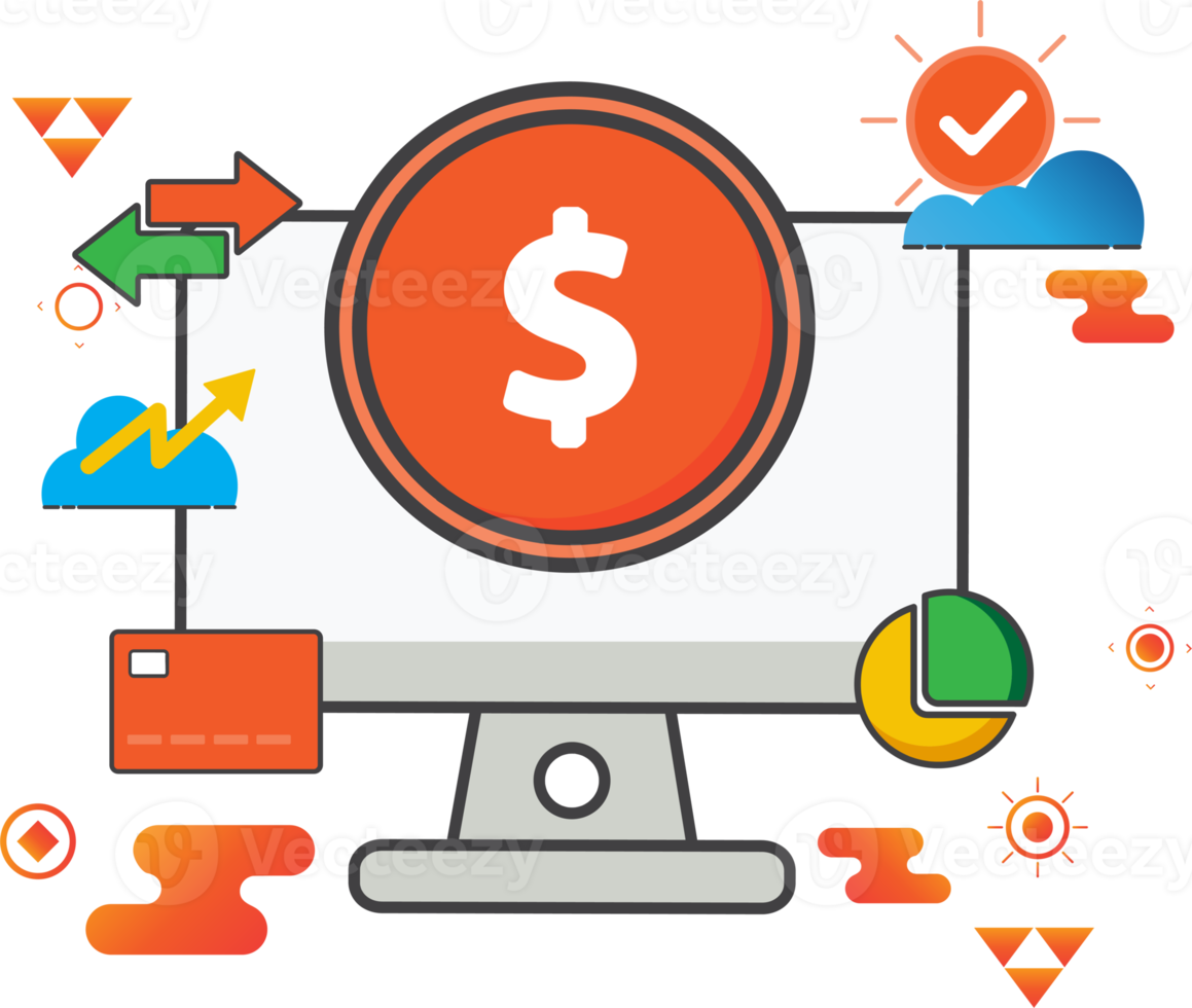 money computer illustration png