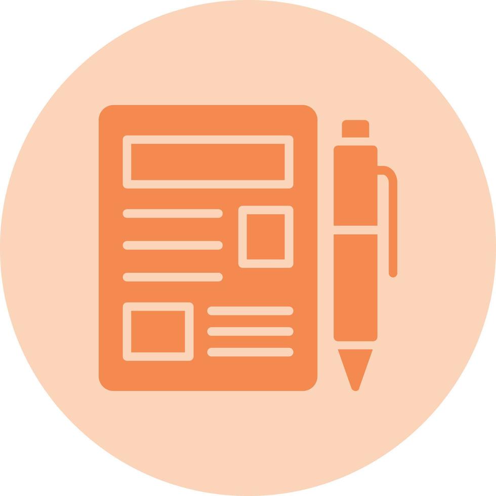 Blogger Vector Icon