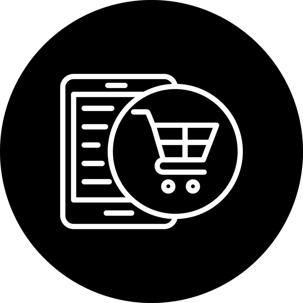 icono de vector de tienda online