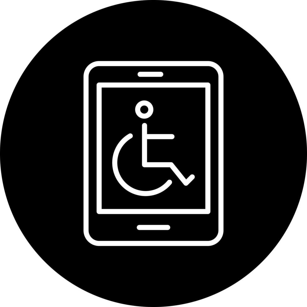 icono de vector de accesibilidad
