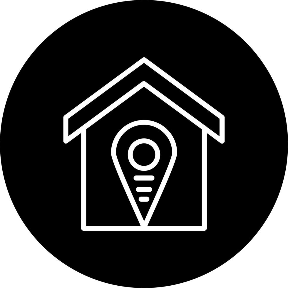 Accomodation Pin Point Vector Icon