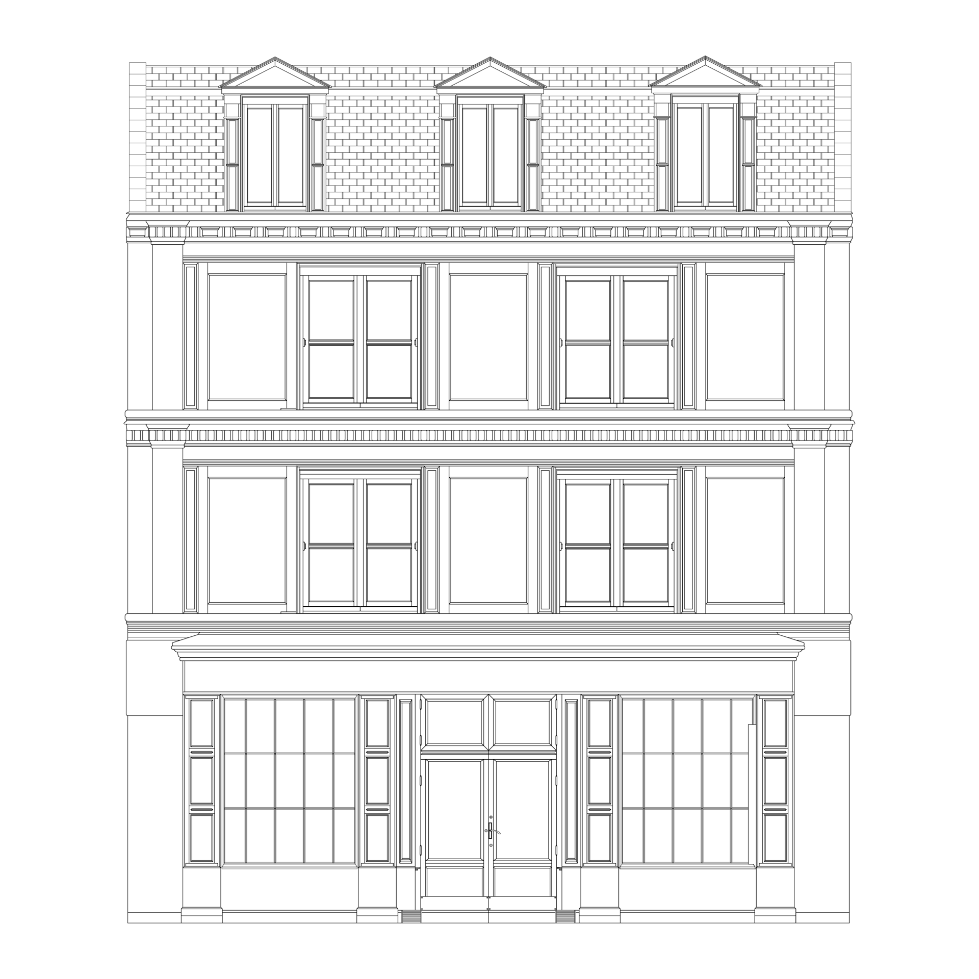 Free Oldfashioned brick building Coloring Book in realistic style ...