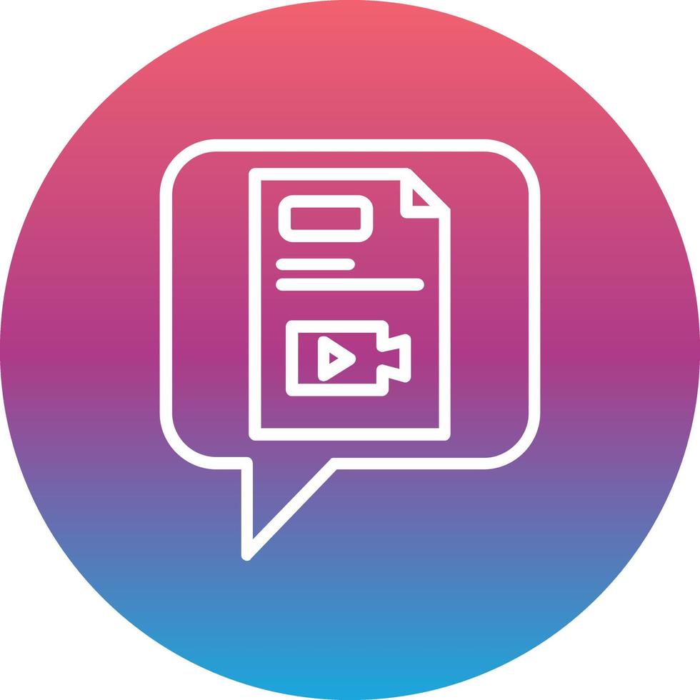 Vlog Vector Icon