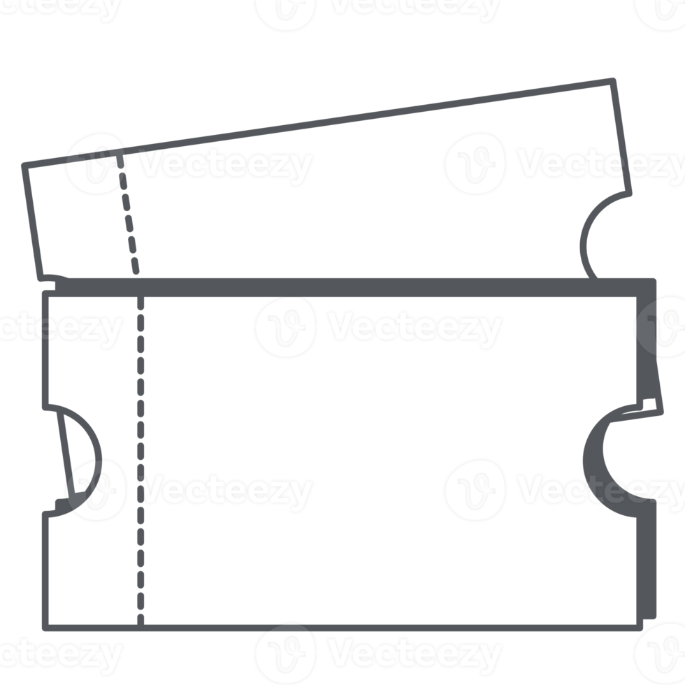 Sticker Ticket Bullet Journal Line Art png