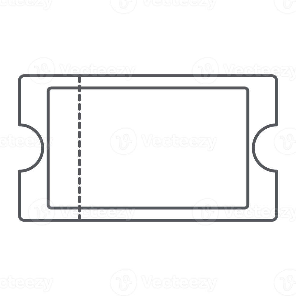 Sticker Ticket Bullet Journal Line Art png