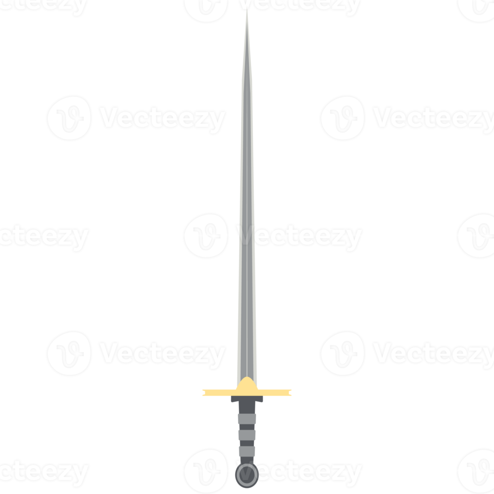 épée à aiguille une main deux côtés tranchant arme classique png