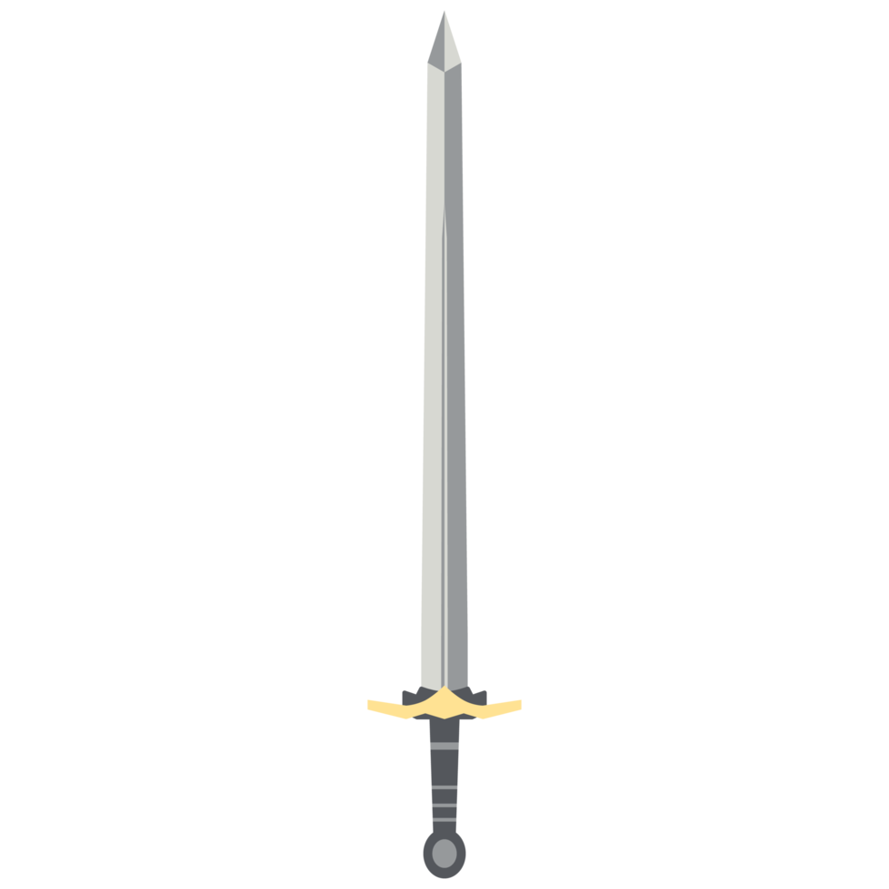 Sword Two Handed Two Side Sharp Swords Samurai Knight Weapon png